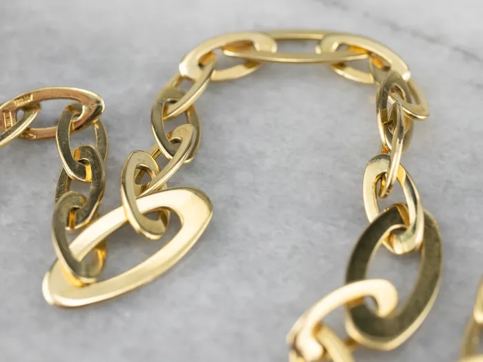 Market Square Jewelers Bracelets Roberto Coin Ruby and Sapphire Chic Shine 18K Gold Link Bracelet