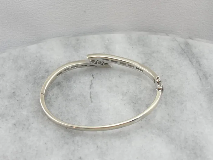 Market Square Jewelers Bracelets Timeless Diamond Bangle Bracelet in White Gold Market Square Jewelers Bracelets Timeless Diamond Bangle Bracelet in White Gold