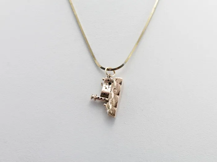 Market Square Jewelers Charm Necklaces Shoreline Seacoast Lighthouse Charm or Pendant in Rose Gold Market Square Jewelers Charm Necklaces Shoreline Seacoast Lighthouse Charm or Pendant in Rose Gold