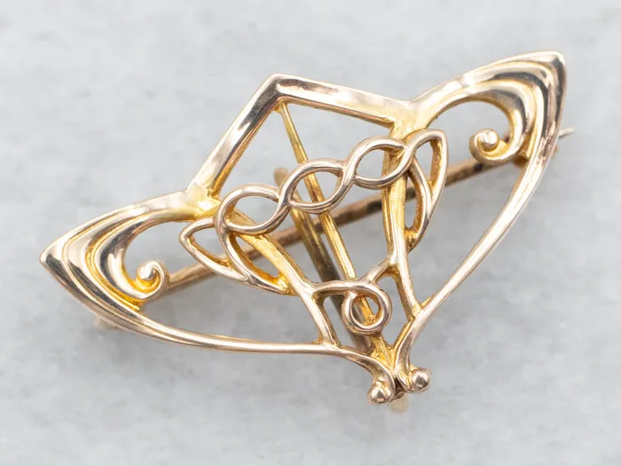 Market Square Jewelers Charm Necklaces Yellow Gold Charm Holder Brooch or Pendant Market Square Jewelers Charm Necklaces Yellow Gold Charm Holder Brooch or Pendant