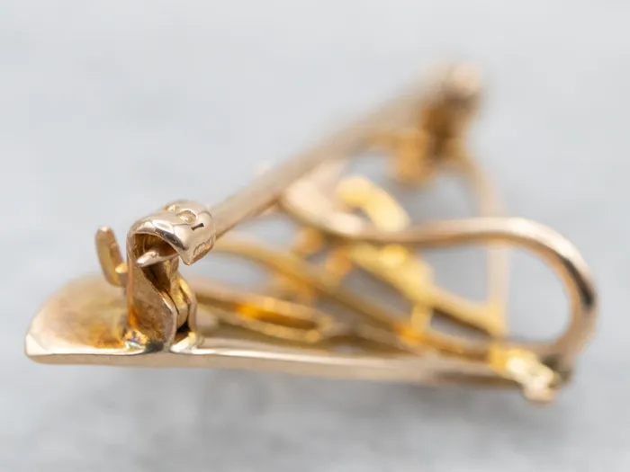 Market Square Jewelers Charm Necklaces Yellow Gold Charm Holder Brooch or Pendant Market Square Jewelers Charm Necklaces Yellow Gold Charm Holder Brooch or Pendant