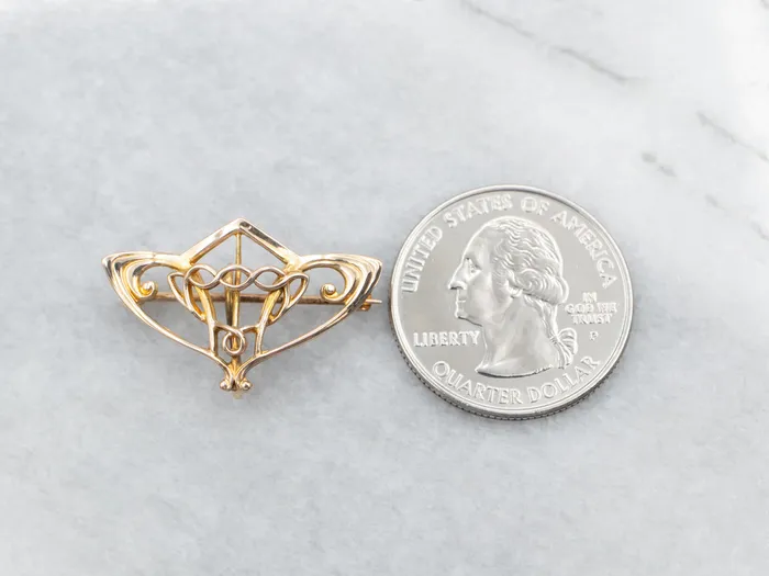 Market Square Jewelers Charm Necklaces Yellow Gold Charm Holder Brooch or Pendant Market Square Jewelers Charm Necklaces Yellow Gold Charm Holder Brooch or Pendant