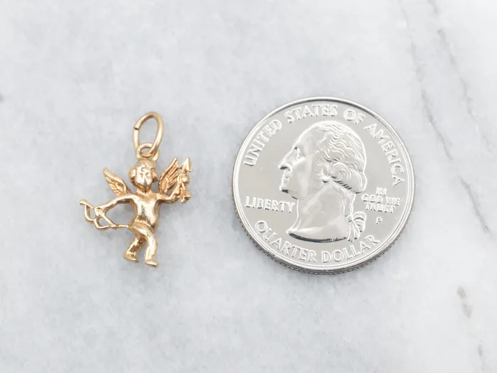 Market Square Jewelers Charm Necklaces Yellow Gold Cherub Charm Market Square Jewelers Charm Necklaces Yellow Gold Cherub Charm