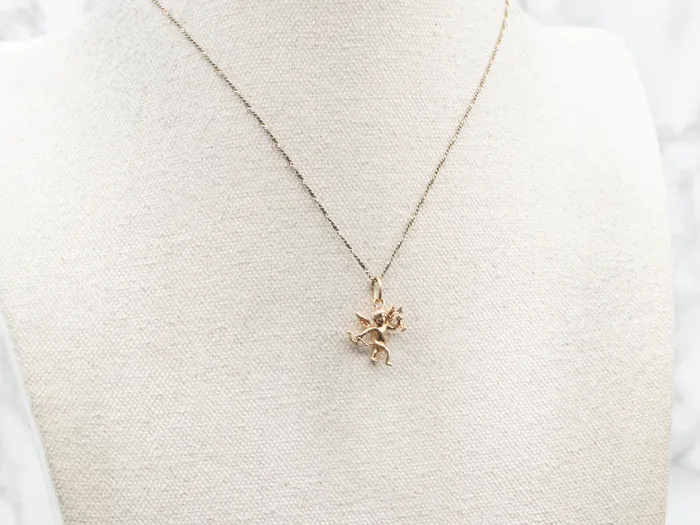 Market Square Jewelers Charm Necklaces Yellow Gold Cherub Charm Market Square Jewelers Charm Necklaces Yellow Gold Cherub Charm