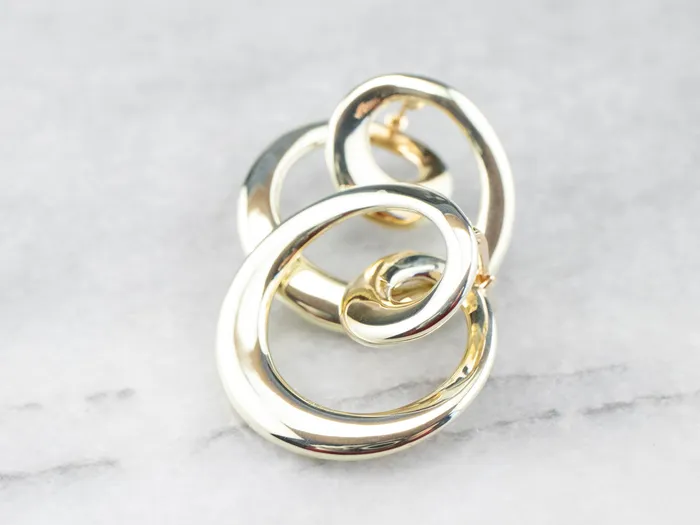 Market Square Jewelers Earrings Looping Gold Drop Earrings Market Square Jewelers Earrings Looping Gold Drop Earrings