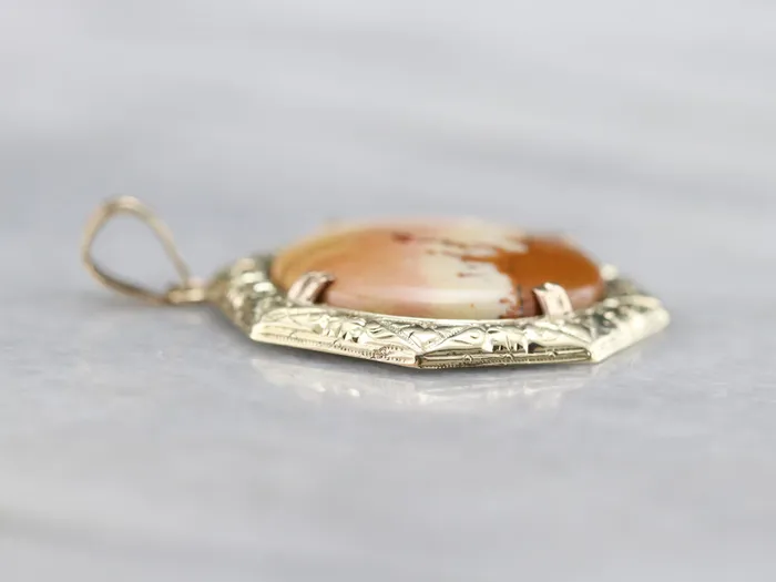 Market Square Jewelers Etched Gold Jasper Pendant PreStyled Sets Market Square Jewelers Etched Gold Jasper Pendant PreStyled Sets