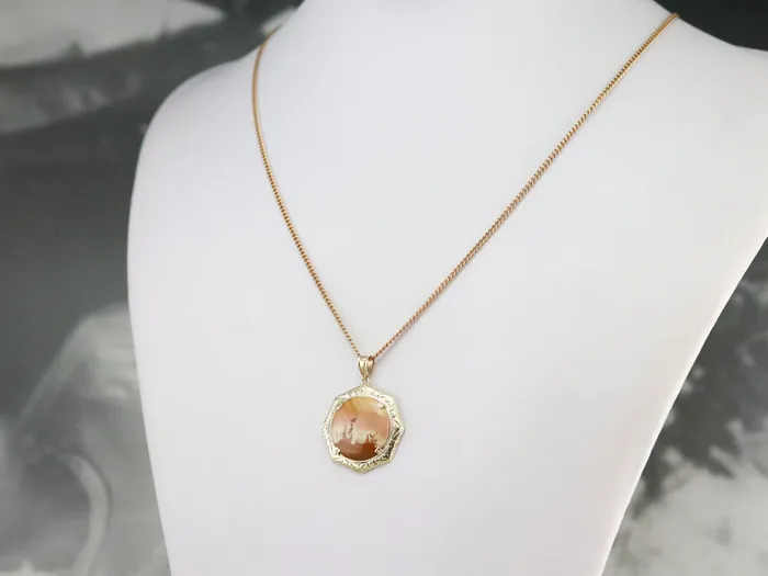 Market Square Jewelers Etched Gold Jasper Pendant PreStyled Sets Market Square Jewelers Etched Gold Jasper Pendant PreStyled Sets