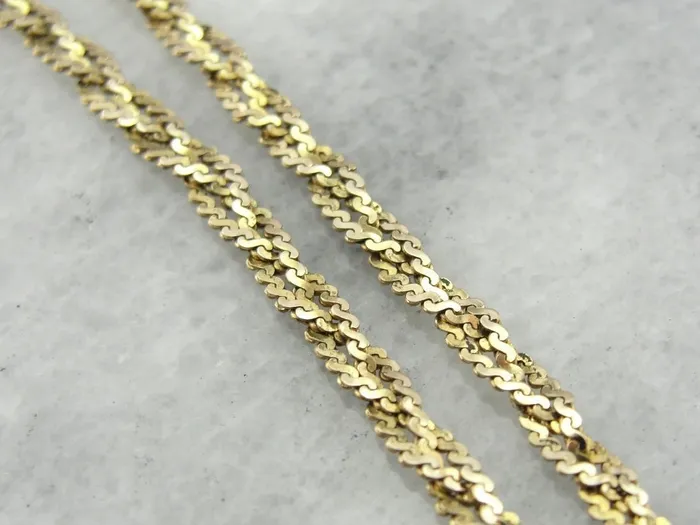 Market Square Jewelers Fancy Yellow Gold Braided Chain PreStyled Sets Market Square Jewelers Fancy Yellow Gold Braided Chain PreStyled Sets