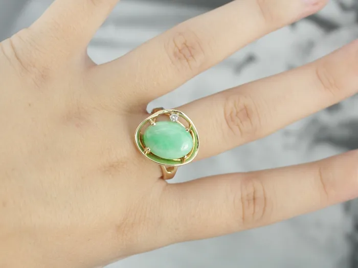 Market Square Jewelers Modernist Jadeite Cocktail Ring Rings Market Square Jewelers Modernist Jadeite Cocktail Ring Rings