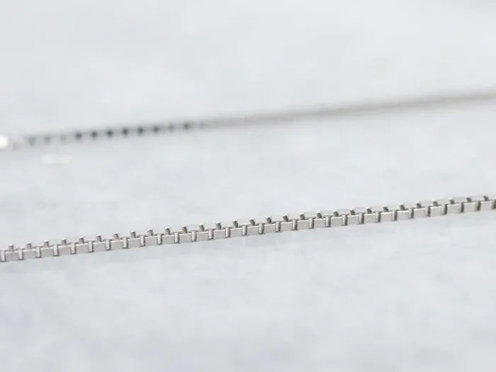 Market Square Jewelers Necklaces 18Inch White Gold Box Chain Market Square Jewelers Necklaces 18Inch White Gold Box Chain
