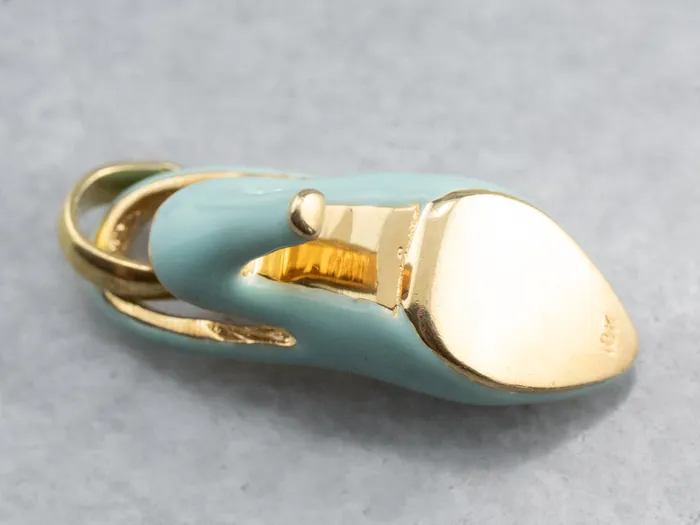Market Square Jewelers Necklaces Gold and Enamel High Heel Pendant Market Square Jewelers Necklaces Gold and Enamel High Heel Pendant