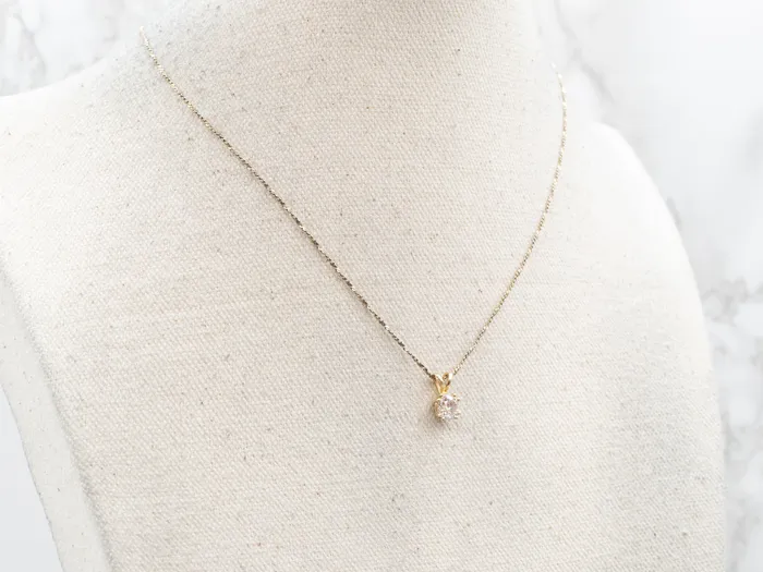 Market Square Jewelers Necklaces Stunning Old Mine Cut Diamond Solitaire Pendant Market Square Jewelers Necklaces Stunning Old Mine Cut Diamond Solitaire Pendant
