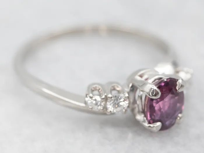 Market Square Jewelers Platinum Jabel Ruby Ring with Diamond Accents Rings Market Square Jewelers Platinum Jabel Ruby Ring with Diamond Accents Rings