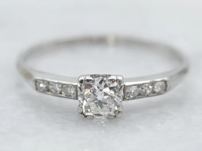 Market Square Jewelers Platinum Old Mine Cut Diamond Engagement Ring Rings Market Square Jewelers Platinum Old Mine Cut Diamond Engagement Ring Rings