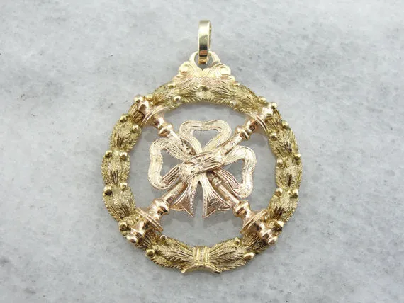 Market Square Jewelers PreStyled Sets Rosy Yellow Gold Antique Mason Medal Market Square Jewelers PreStyled Sets Rosy Yellow Gold Antique Mason Medal