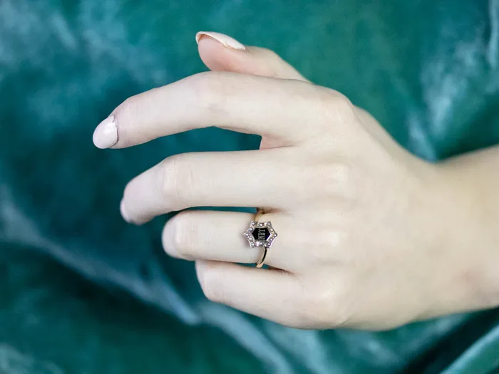 Market Square Jewelers Rings Antique NBY Enamel and Seed Pearl Ring Market Square Jewelers Rings Antique NBY Enamel and Seed Pearl Ring