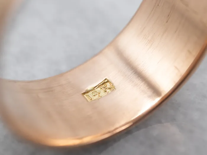 Market Square Jewelers Rings Antique Rose Gold Patterned Cigar Band Market Square Jewelers Rings Antique Rose Gold Patterned Cigar Band