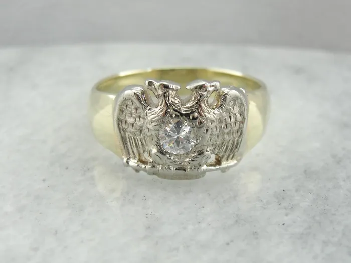 Market Square Jewelers Rings Diamond Masonic Double Headed Eagle Ring Scottish Rite Market Square Jewelers Rings Diamond Masonic Double Headed Eagle Ring Scottish Rite