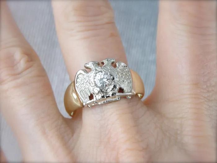 Market Square Jewelers Rings Diamond Masonic Double Headed Eagle Ring Scottish Rite Market Square Jewelers Rings Diamond Masonic Double Headed Eagle Ring Scottish Rite
