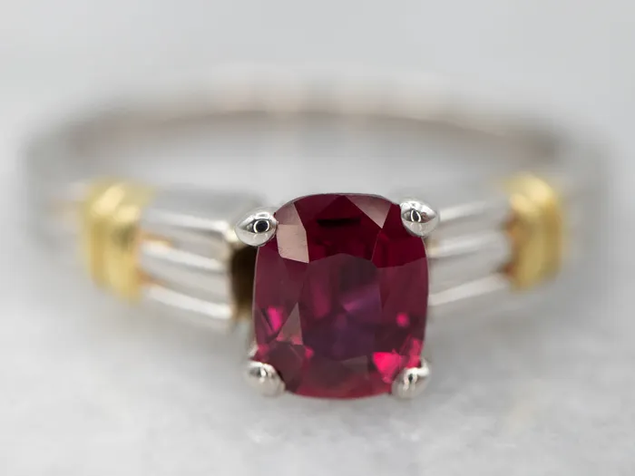 Market Square Jewelers Rings Effortless Mixed Metal Ruby Solitaire Engagement Ring Market Square Jewelers Rings Effortless Mixed Metal Ruby Solitaire Engagement Ring
