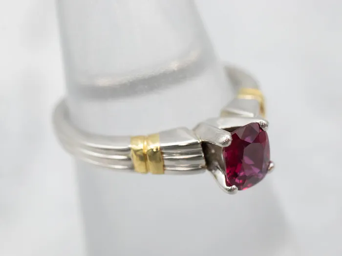 Market Square Jewelers Rings Effortless Mixed Metal Ruby Solitaire Engagement Ring Market Square Jewelers Rings Effortless Mixed Metal Ruby Solitaire Engagement Ring