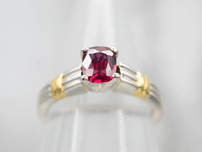 Market Square Jewelers Rings Effortless Mixed Metal Ruby Solitaire Engagement Ring Market Square Jewelers Rings Effortless Mixed Metal Ruby Solitaire Engagement Ring
