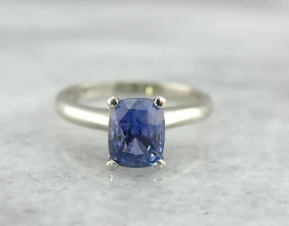 Market Square Jewelers Rings Indigo Sapphire in Simple Solitaire Engagement Ring Market Square Jewelers Rings Indigo Sapphire in Simple Solitaire Engagement Ring