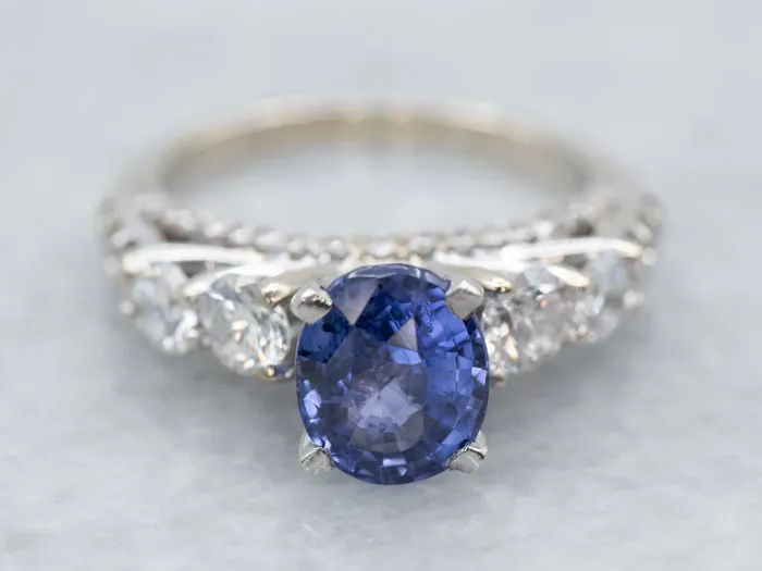 Market Square Jewelers Rings Mixed Metal Sapphire and Diamond Engagement Ring Market Square Jewelers Rings Mixed Metal Sapphire and Diamond Engagement Ring