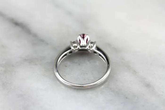 Market Square Jewelers Rings Modern Ruby Red and Diamond Engagement Ring Market Square Jewelers Rings Modern Ruby Red and Diamond Engagement Ring