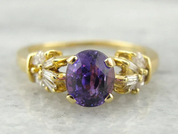 Market Square Jewelers Rings Purple Ceylon Sapphire in Starburst Diamond Ring Market Square Jewelers Rings Purple Ceylon Sapphire in Starburst Diamond Ring