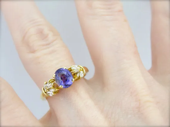 Market Square Jewelers Rings Purple Ceylon Sapphire in Starburst Diamond Ring Market Square Jewelers Rings Purple Ceylon Sapphire in Starburst Diamond Ring