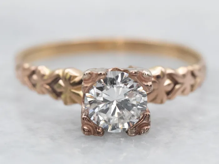 Market Square Jewelers Rings Vintage Gold Diamond Solitaire Engagement Ring Market Square Jewelers Rings Vintage Gold Diamond Solitaire Engagement Ring