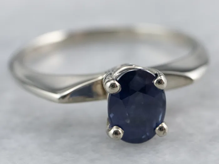 Market Square Jewelers Rings White Gold Sapphire Solitaire Ring Market Square Jewelers Rings White Gold Sapphire Solitaire Ring