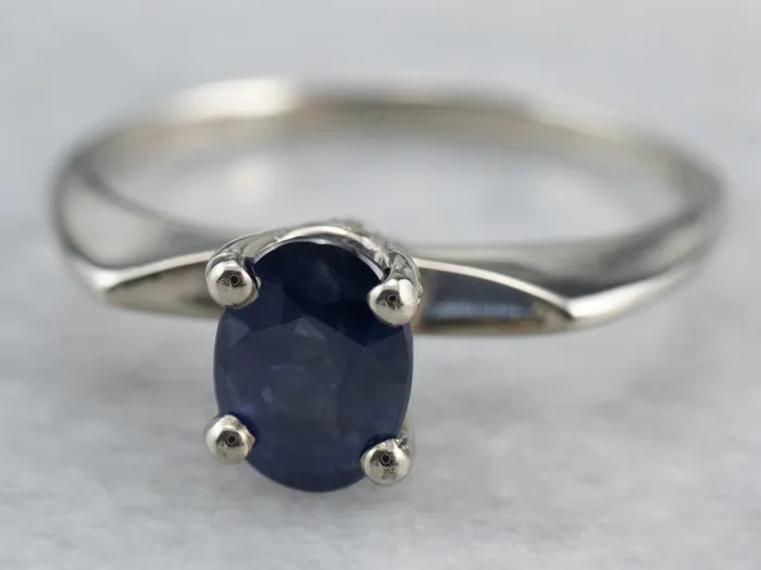 Market Square Jewelers Rings White Gold Sapphire Solitaire Ring Market Square Jewelers Rings White Gold Sapphire Solitaire Ring