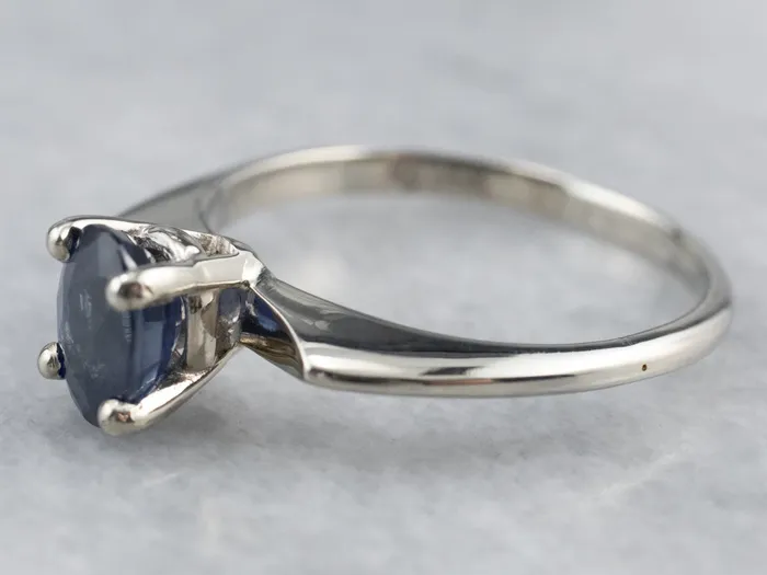Market Square Jewelers Rings White Gold Sapphire Solitaire Ring Market Square Jewelers Rings White Gold Sapphire Solitaire Ring