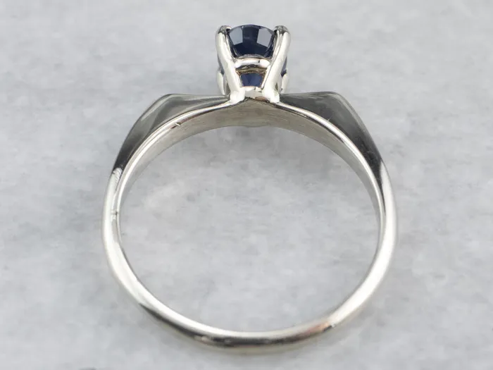 Market Square Jewelers Rings White Gold Sapphire Solitaire Ring Market Square Jewelers Rings White Gold Sapphire Solitaire Ring