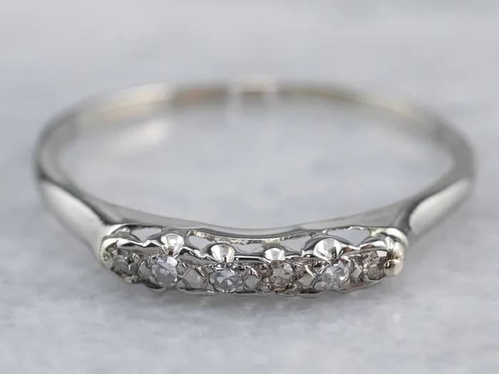 Market Square Jewelers Rings White Gold Vintage Diamond Band Market Square Jewelers Rings White Gold Vintage Diamond Band