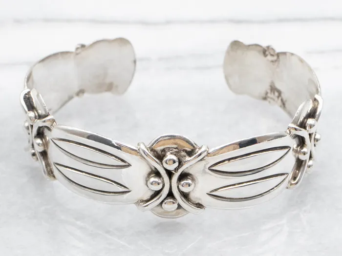 Market Square Jewelers Sterling Silver Bold Motif Taxco Cuff Bracelet Bracelets Market Square Jewelers Sterling Silver Bold Motif Taxco Cuff Bracelet Bracelets