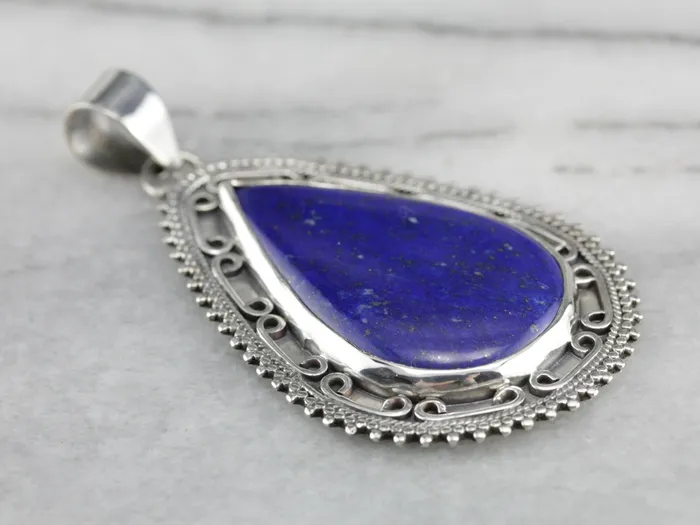 Market Square Jewelers Sterling Silver Lapis Pendant Necklaces Market Square Jewelers Sterling Silver Lapis Pendant Necklaces