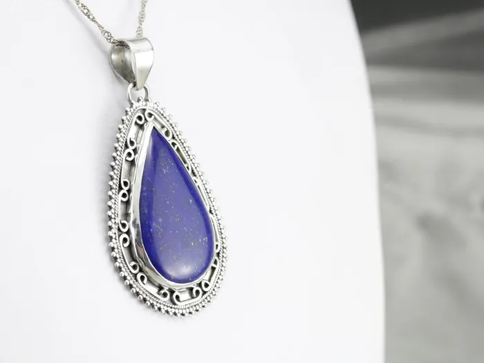 Market Square Jewelers Sterling Silver Lapis Pendant Necklaces Market Square Jewelers Sterling Silver Lapis Pendant Necklaces