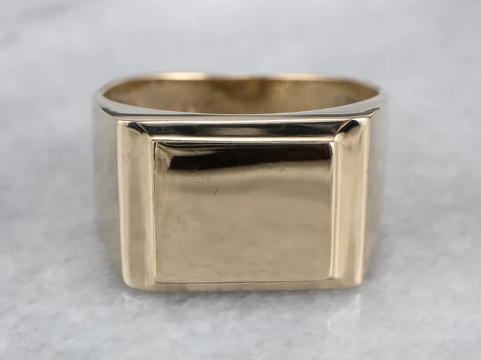 Market Square Jewelers Vintage 14K Gold Signet Ring Rings Market Square Jewelers Vintage 14K Gold Signet Ring Rings