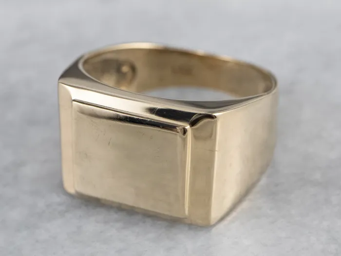 Market Square Jewelers Vintage 14K Gold Signet Ring Rings Market Square Jewelers Vintage 14K Gold Signet Ring Rings