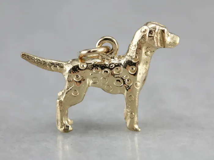 Market Square Jewelers Vintage Dalmatian Dog Charm Charm Necklaces
