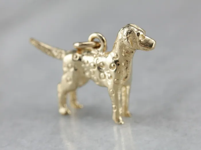 Market Square Jewelers Vintage Dalmatian Dog Charm Charm Necklaces