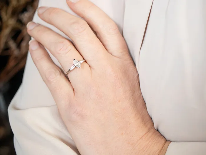 Market Square Jewelers White Gold Marquise Diamond Engagement Ring with Diamond Accents Rings Market Square Jewelers White Gold Marquise Diamond Engagement Ring with Diamond Accents Rings
