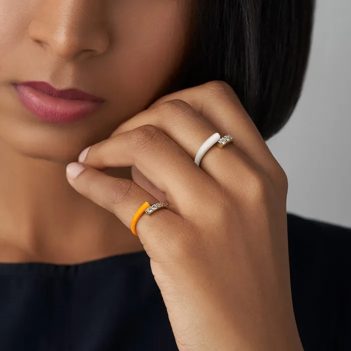 Melissa Kaye Aria Lola Pinky Ring Melissa Kaye Rings