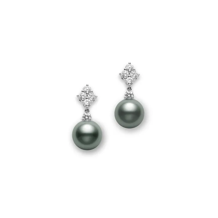 Mikimoto Black South Sea Cultured Pearl Earrings Mikimoto Earrings