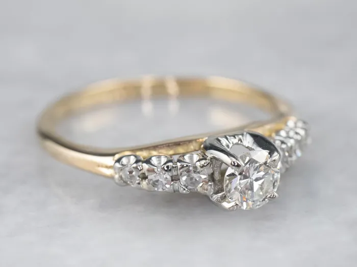 MSJ Office Old European Cut Diamond Engagement Ring Rings MSJ Office Old European Cut Diamond Engagement Ring Rings