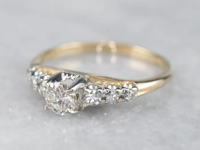 MSJ Office Old European Cut Diamond Engagement Ring Rings MSJ Office Old European Cut Diamond Engagement Ring Rings