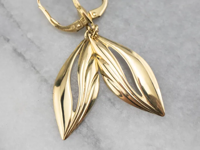 MSJ Online Earrings 18K Yellow Gold Drop Earrings